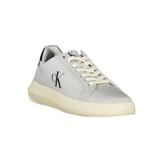 Calvin Klein Gray Polyethylene Men Sneaker Calvin Klein Light Gray