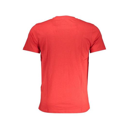 Cavalli Class Red Cotton T-Shirt Cavalli Class Tomato