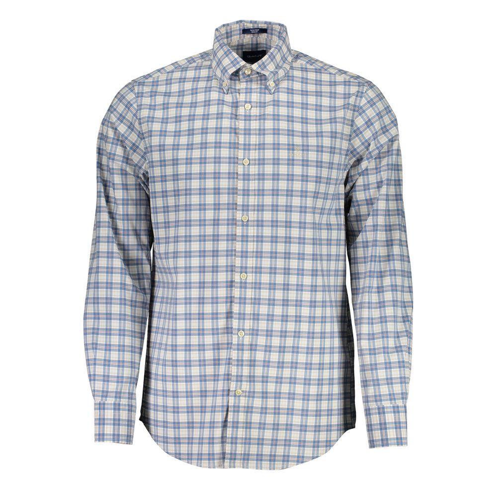 Gant Blue Cotton Men Shirt GA-2082-S