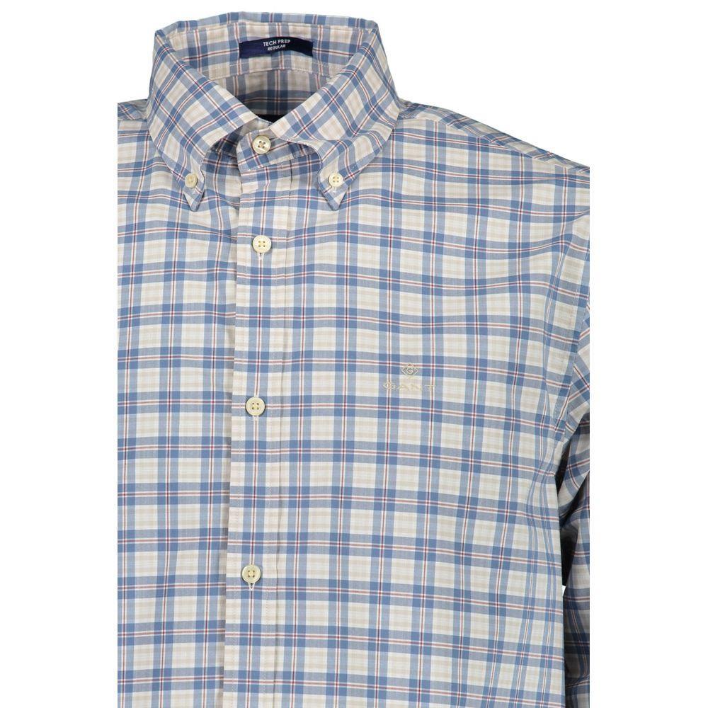 Gant Blue Cotton Men Shirt GA-2082-S