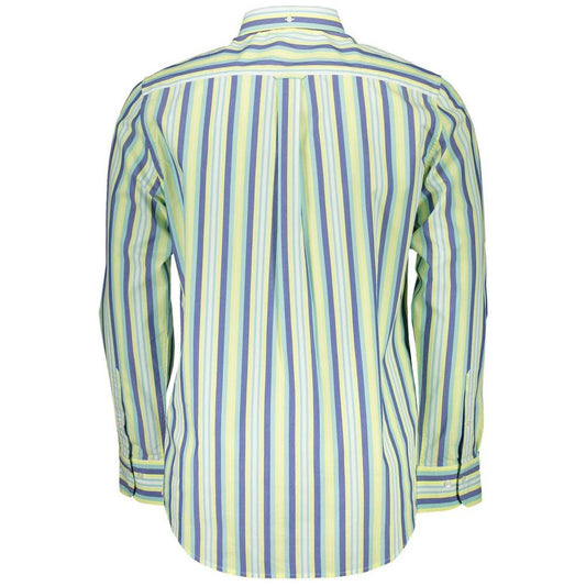 Gant Yellow Cotton Men Shirt Gant Light Gray