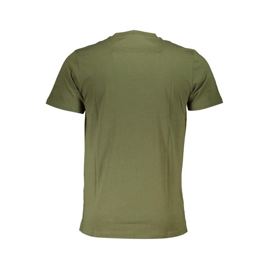 Cavalli Class Green Cotton T-Shirt Cavalli Class Dim Gray
