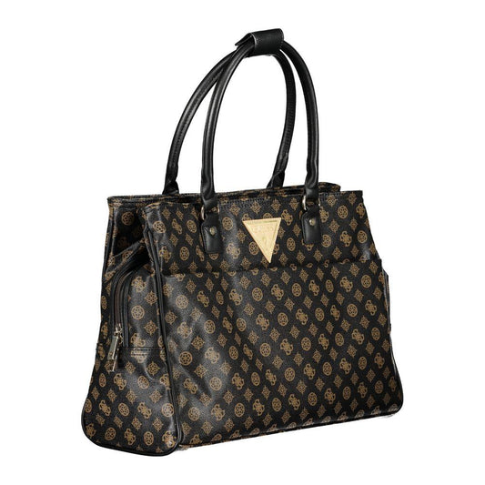 Guess Jeans Brown Polyethylene Handbag Guess Jeans Dark Slate Gray