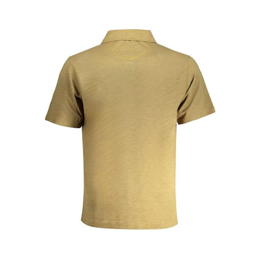 La Martina Green Cotton Polo Shirt La Martina Dark Khaki
