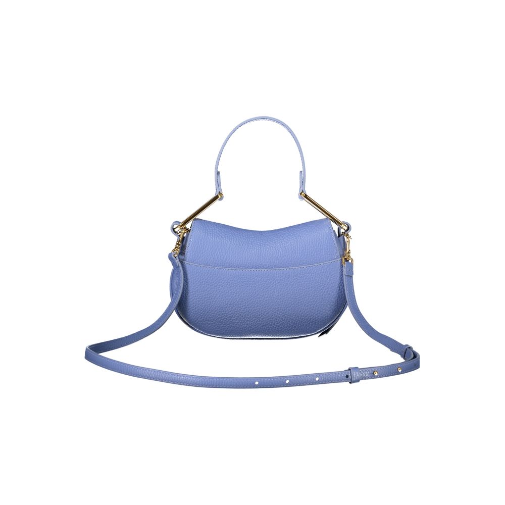 Coccinelle Light Blue Leather Women Handbag with adjustable strap showcasing elegance and functionality.
