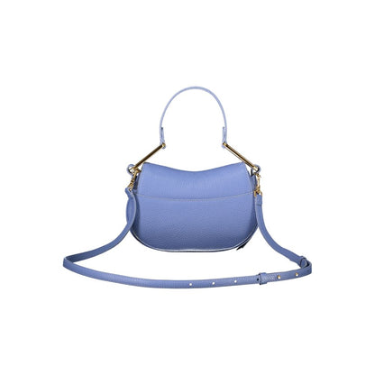 Coccinelle Light Blue Leather Women Handbag with adjustable strap showcasing elegance and functionality.