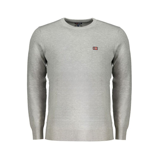 Norway 1963 Gray Wool Men Sweater Norway 1963 Dark Gray