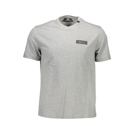 Plein Sport Gray Cotton Men T-Shirt Plein Sport Gray
