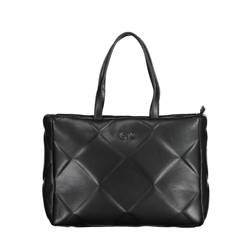 Front view with bag zipped and handles upright.