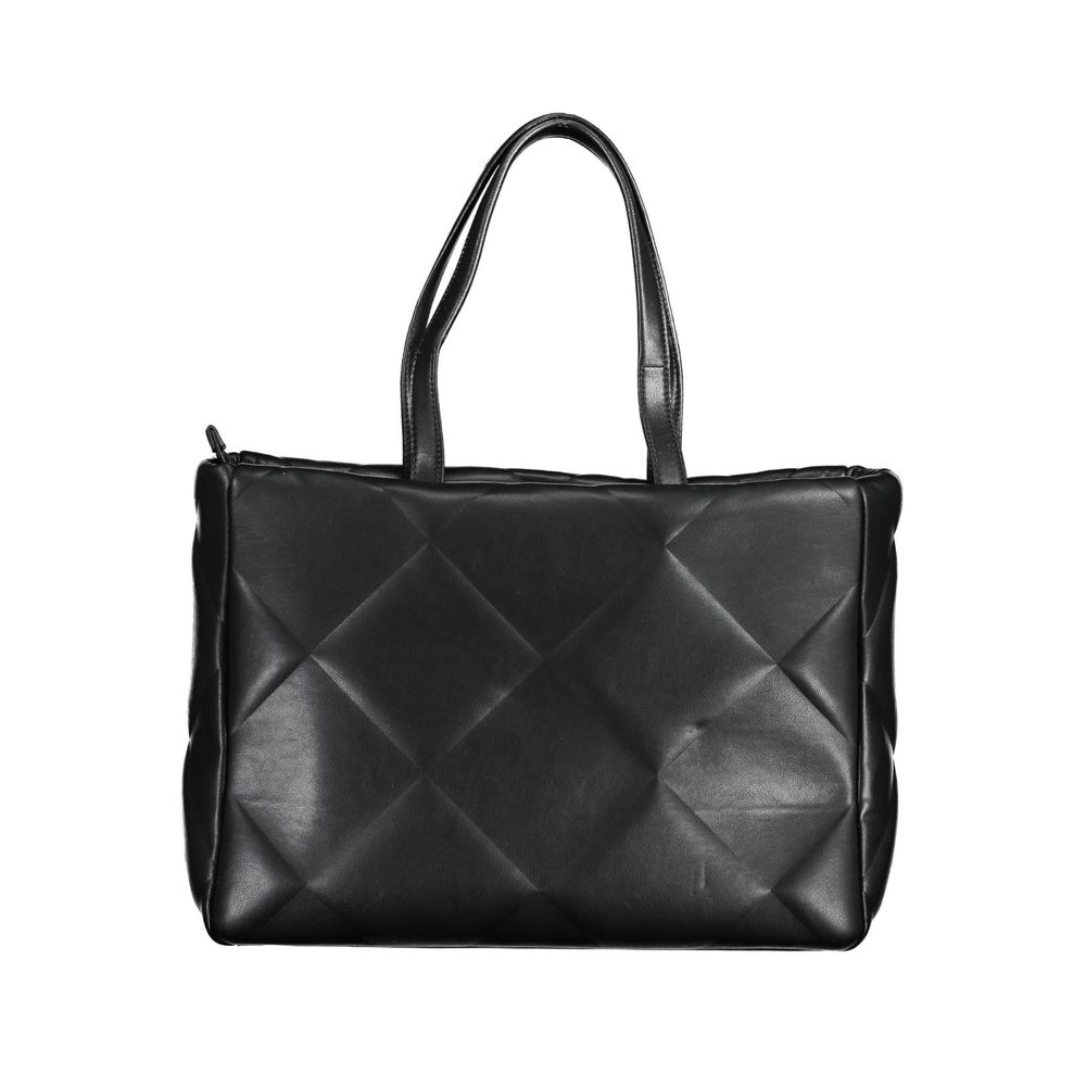 Front view with bag zipped and handles upright.
