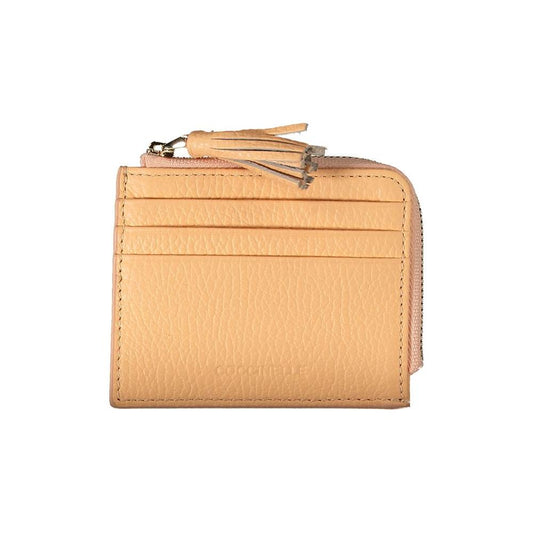 Coccinelle Orange Leather Wallet Coccinelle Tan