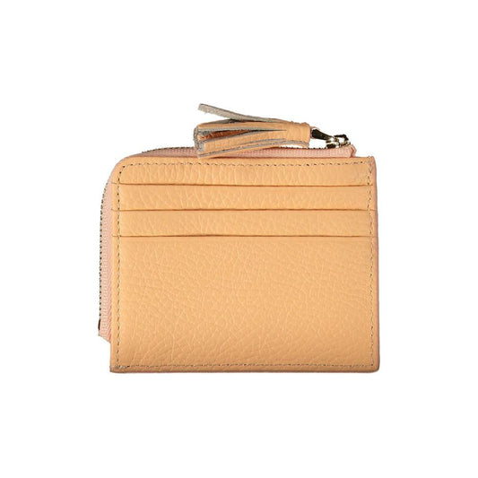 Coccinelle Orange Leather Wallet Coccinelle Dark Salmon