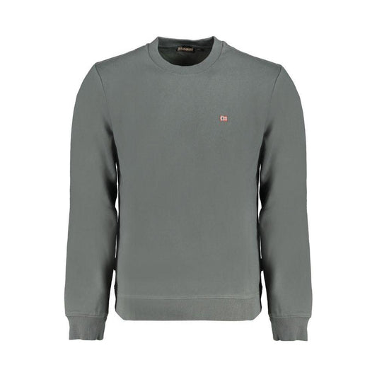 Napapijri Green Cotton Sweater Napapijri Dim Gray