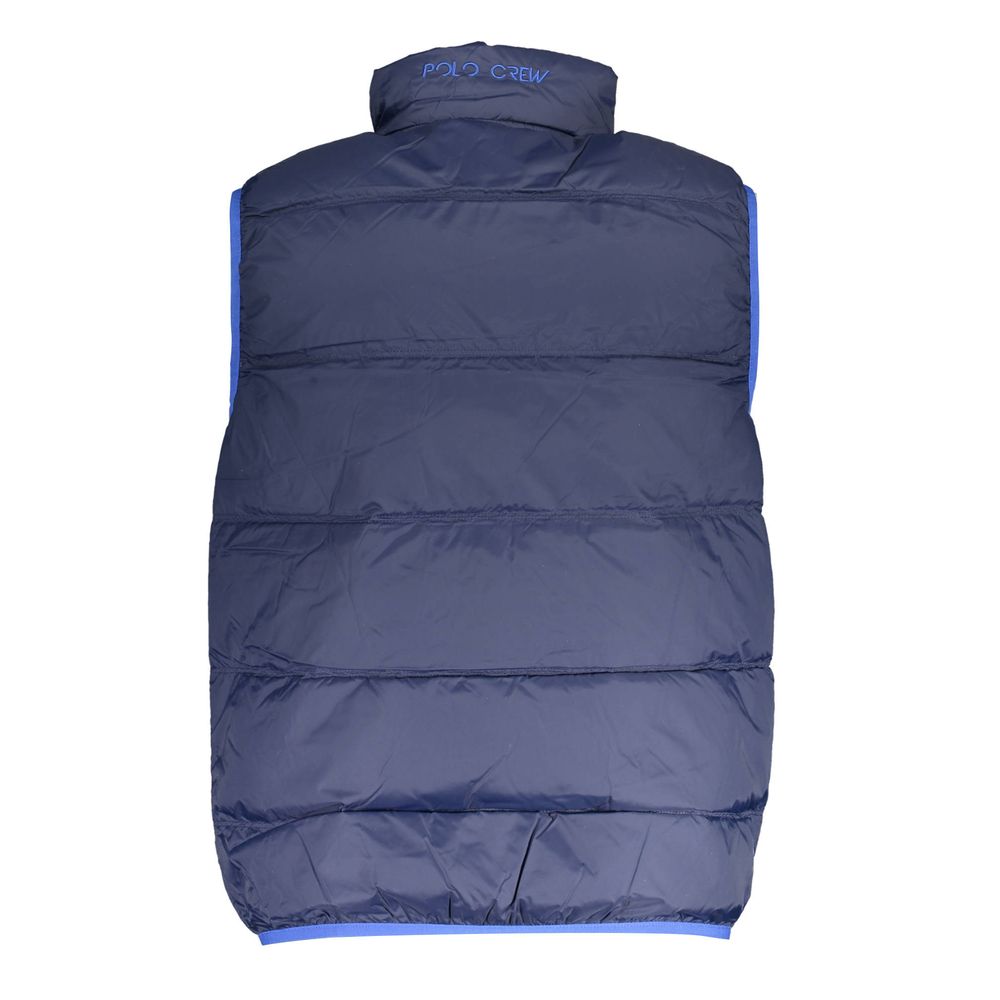 La Martina Blue Polyamide Sleveless Jacket