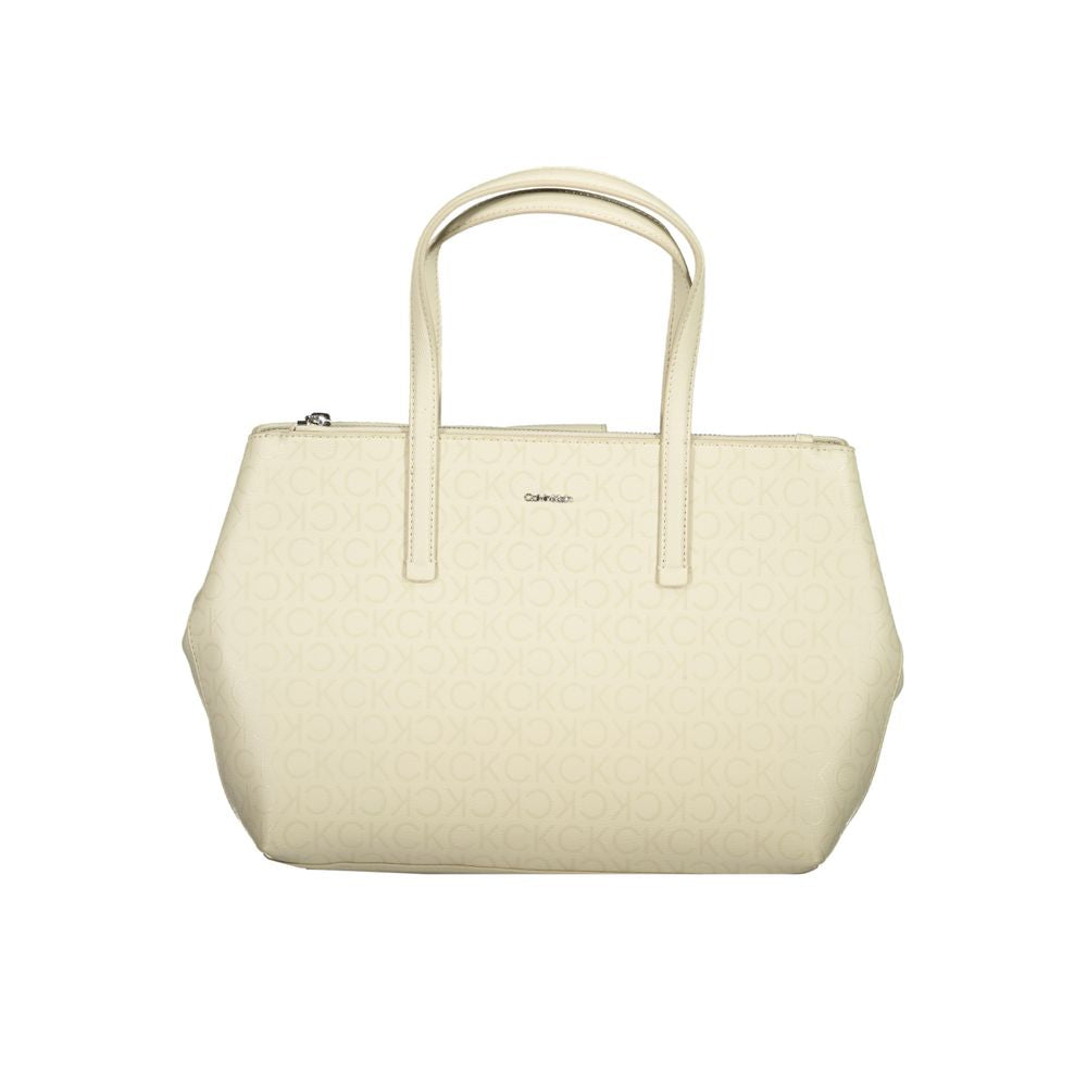 Front view with bag zipped and handles upright.