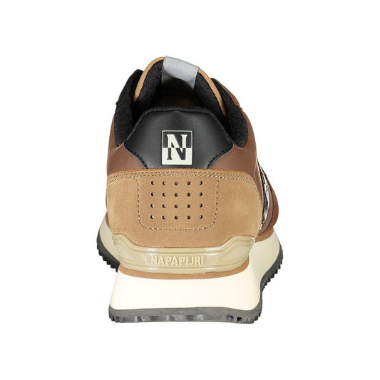Napapijri Chic Contrast Laced Men's Sports Sneakers Napapijri Rosy Brown