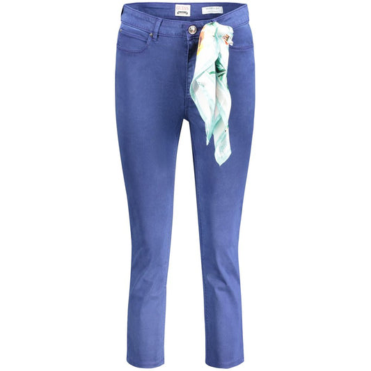 Guess Jeans Blue Lyocell Women Jeans Guess Jeans Steel Blue