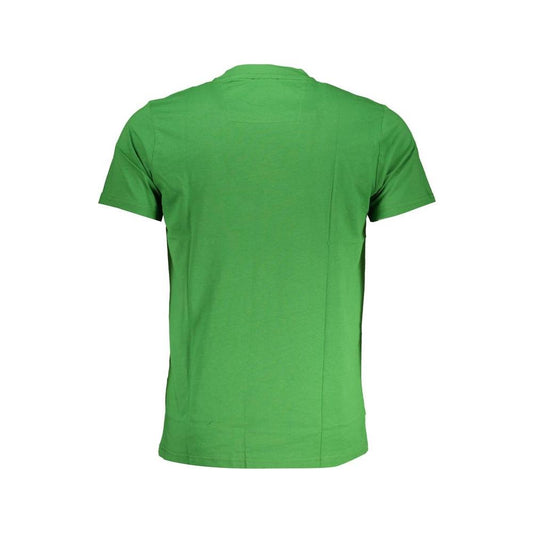 Cavalli Class Green Cotton T-Shirt Cavalli Class Sea Green