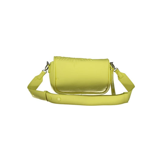 Desigual Yellow Polyethylene Handbag Desigual Dark Khaki
