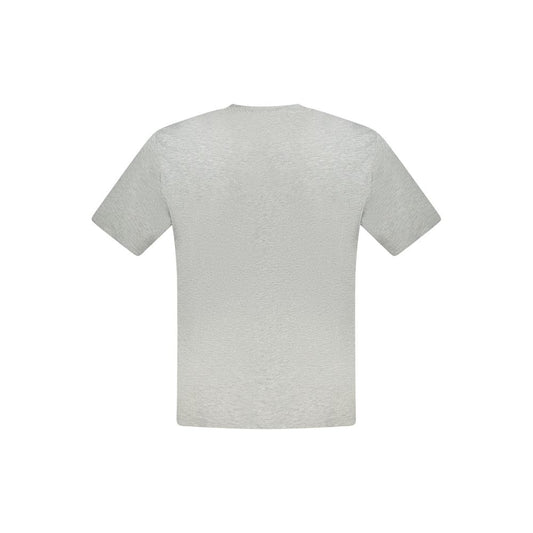 North Sails Gray Cotton Men T-Shirt North Sails Gray