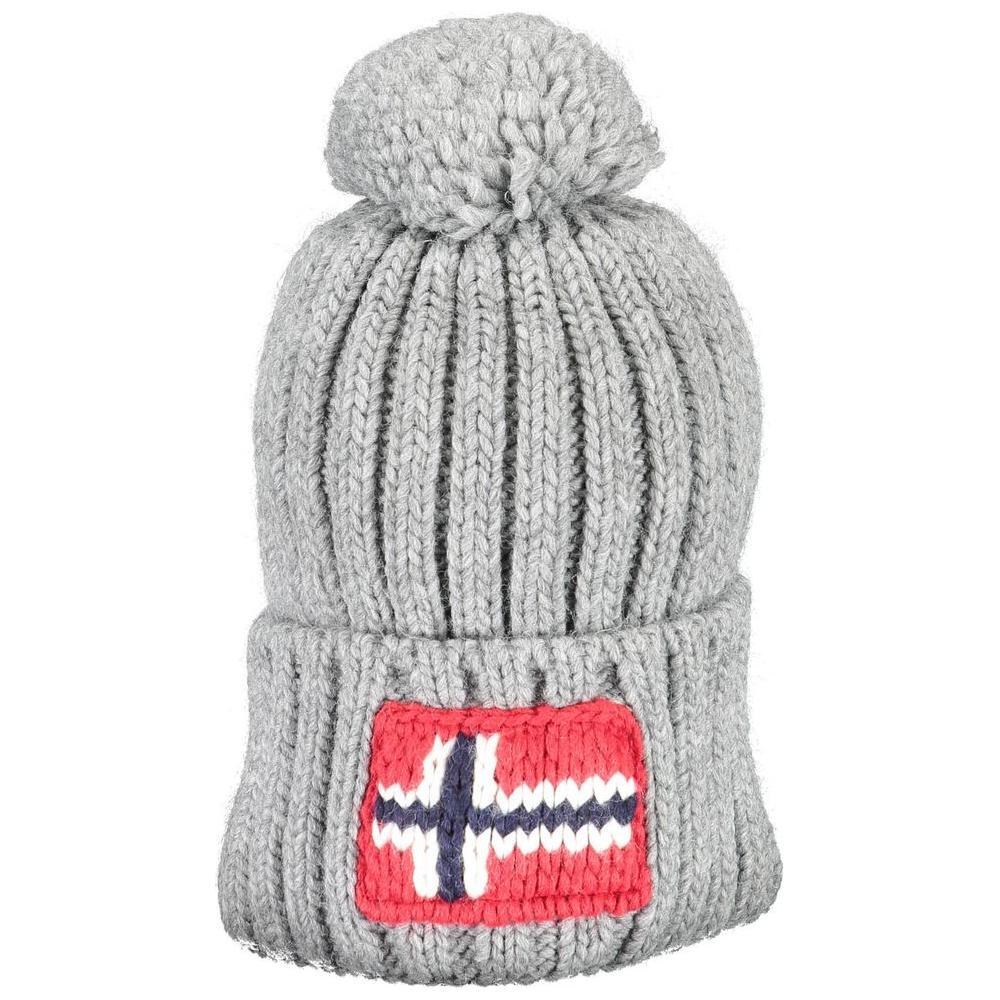 Napapijri Gray Acrylic Men Hat NA-15226