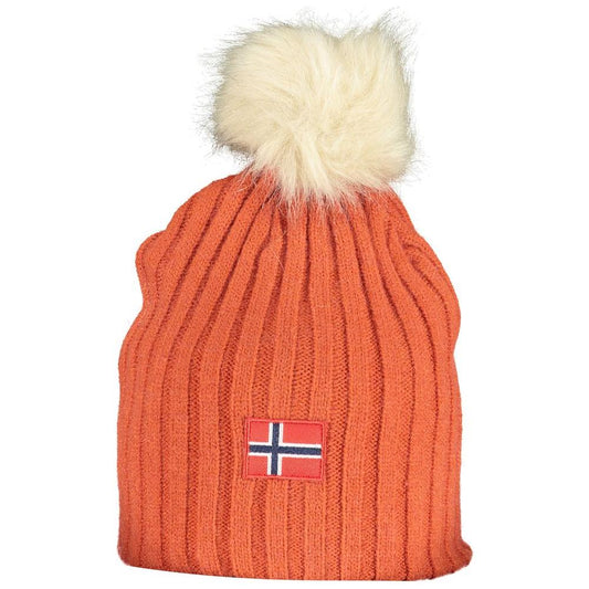 Norway 1963 Orange Polyester Hat Norway 1963 Tomato