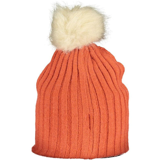 Norway 1963 Orange Polyester Hat Norway 1963 Tomato