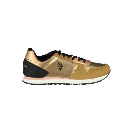 U.S. POLO ASSN. Gold Polyester Sneaker U.S. POLO ASSN. Dark Khaki
