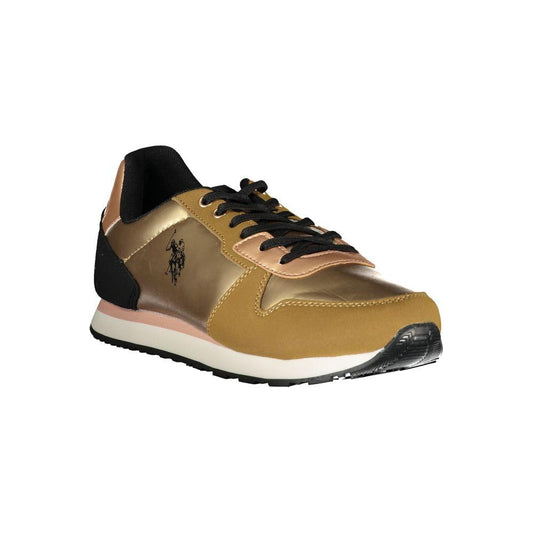 U.S. POLO ASSN. Gold Polyester Sneaker U.S. POLO ASSN. Sienna
