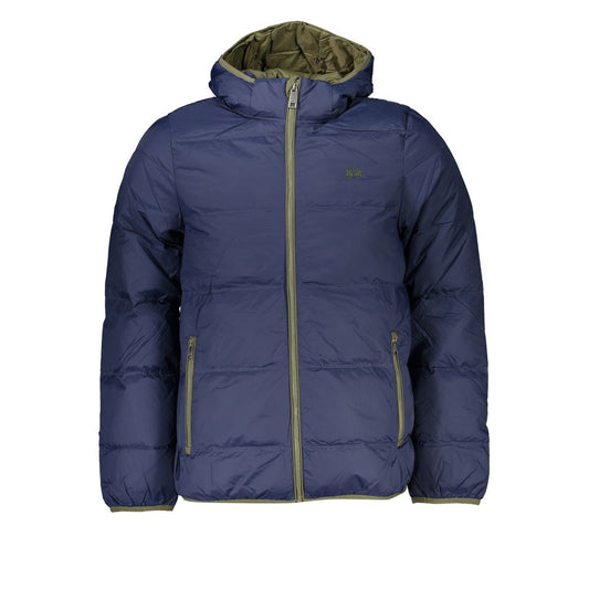 La Martina Chic Blue Lightweight Hooded Jacket La Martina Dark Slate Gray