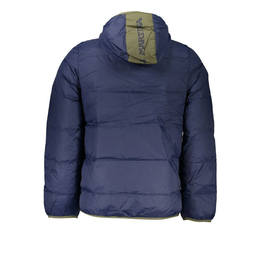 La Martina Chic Blue Lightweight Hooded Jacket La Martina Dark Slate Gray