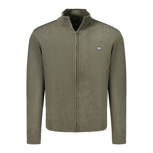 Norway 1963 Green Polyamide Men Cardigan Norway 1963 Dim Gray
