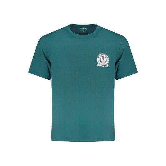 Wrangler Green Cotton T-Shirt Wrangler Sea Green