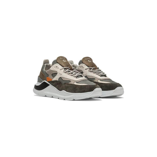D.A.T.E Gray Leather Sneaker DA-15190-EU43/US10