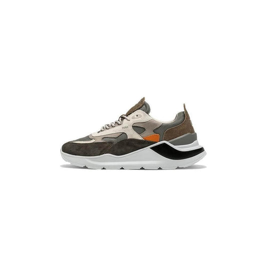 D.A.T.E Gray Leather Sneaker DA-15190-EU43/US10