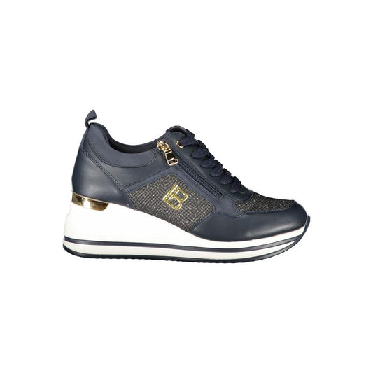 Laura Biagiotti Blue Polyester Women Sneaker Laura Biagiotti Dark Slate Gray