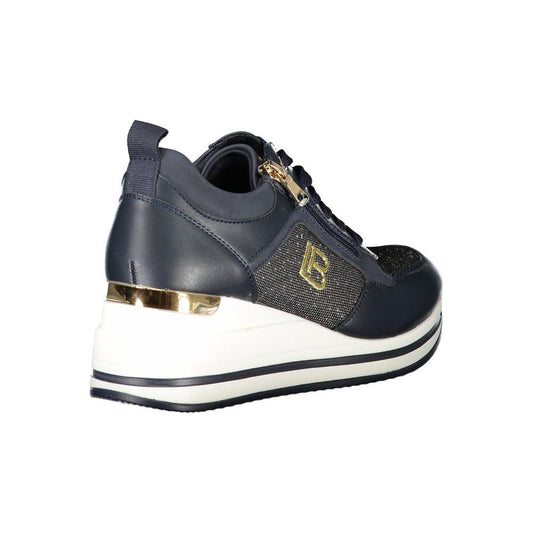 Laura Biagiotti Blue Polyester Women Sneaker Laura Biagiotti Dark Slate Gray