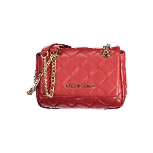 Valentino Bags Red Polyethylene Handbag Valentino Bags Maroon