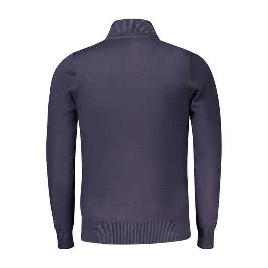 Coveri Moving Blue Viscose Men Sweater Coveri Moving Dark Slate Gray