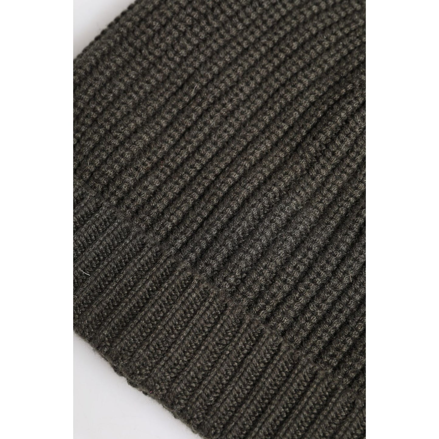 Dolce & Gabbana Dark Gray Cashmere Knit Winter Beanie Hat HAT9666