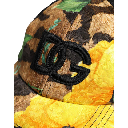 Dolce & Gabbana Multicolor DG Logo Patch 6 Panels Baseball Cap