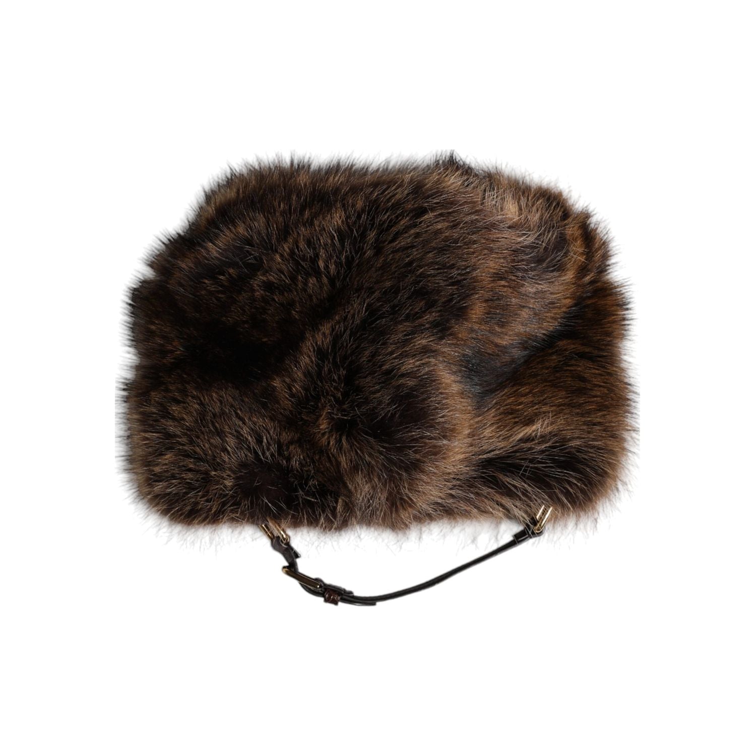 Dolce & Gabbana Brown Fur Women Bucket Hat