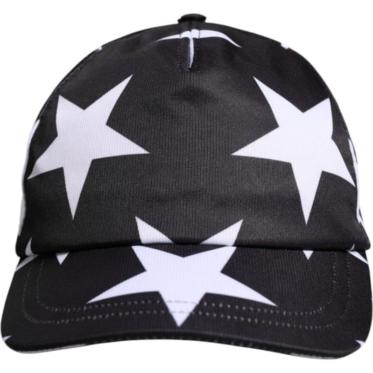 Dolce & Gabbana Black Star Print Polyester Baseball Cap Dolce & Gabbana Dark Slate Gray