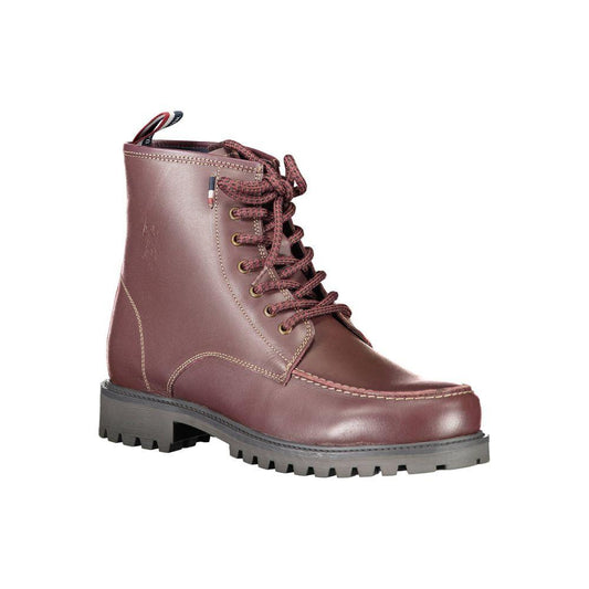U.S. POLO ASSN. Red Leather Men Boot U.S. POLO ASSN. Dim Gray