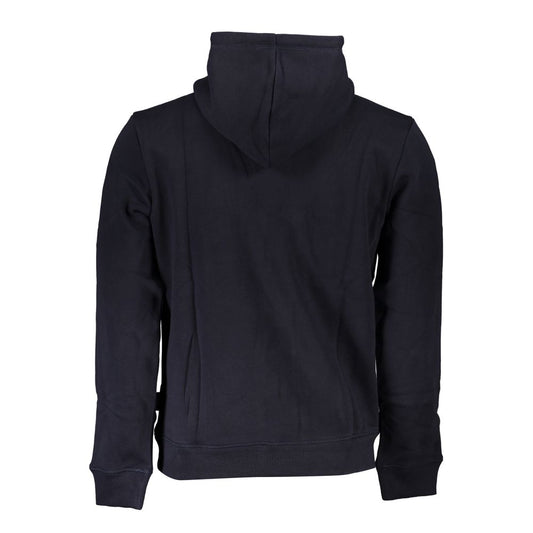 Napapijri Blue Cotton Men Sweater Napapijri Dark Slate Gray