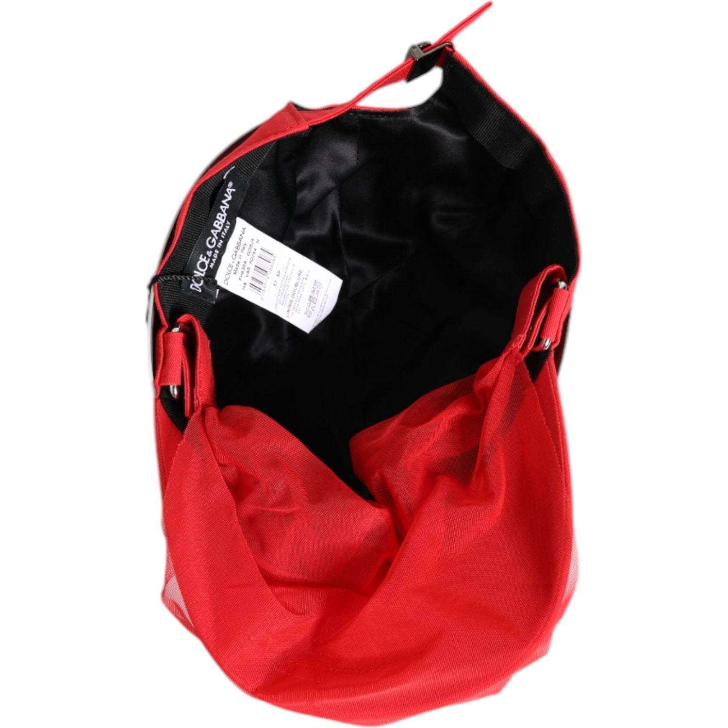 Front view with bag zipped and handles upright.