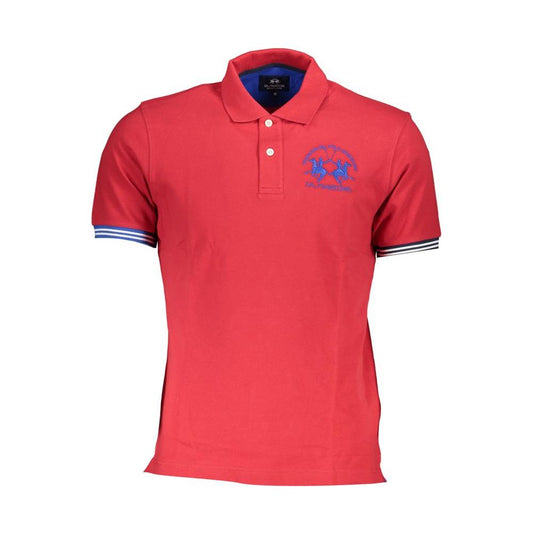 La Martina Sophisticated Short Sleeved Polo: Regal Touch La Martina Tomato