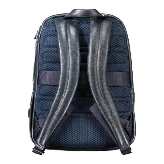 Piquadro Blue Leather Men Backpack Piquadro Dark Slate Gray