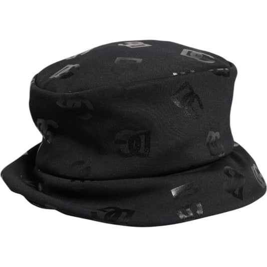 Dolce & Gabbana Black DG Monogram Polyester Jacquard Bucket Hat Dolce & Gabbana Black