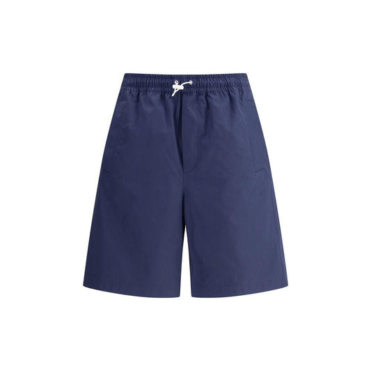 Gucci Logoed Cotton Shorts Gucci Dark Slate Gray